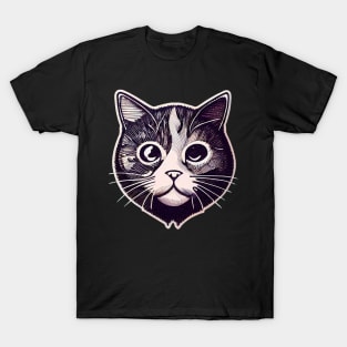 cat halloween sticker styles Galaxy T-Shirt